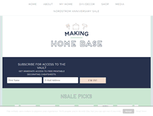Tablet Screenshot of makinghomebase.com